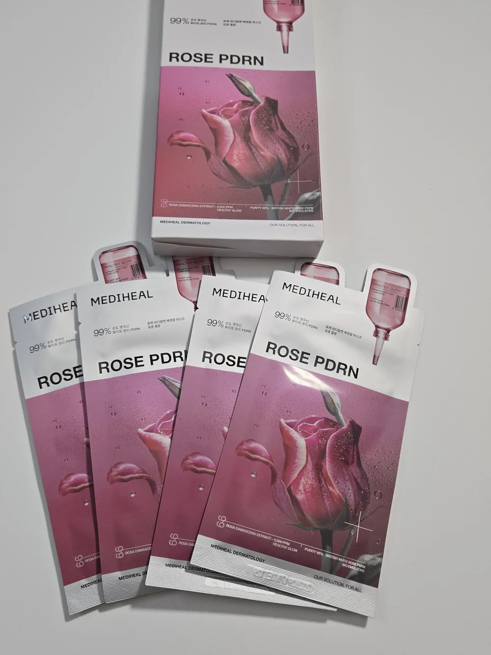 Mediheal Rose PDRN Hydrating Face Mask — Pink